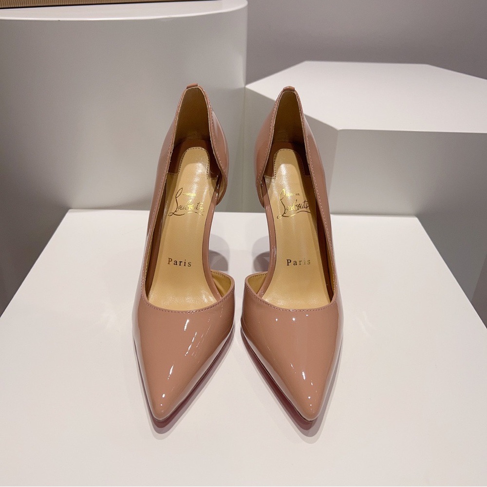Christian Louboutin Nude Patent Heels